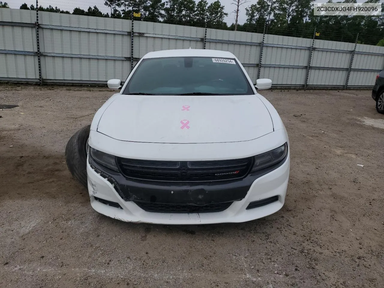 2015 Dodge Charger Sxt VIN: 2C3CDXJG4FH920096 Lot: 68926254