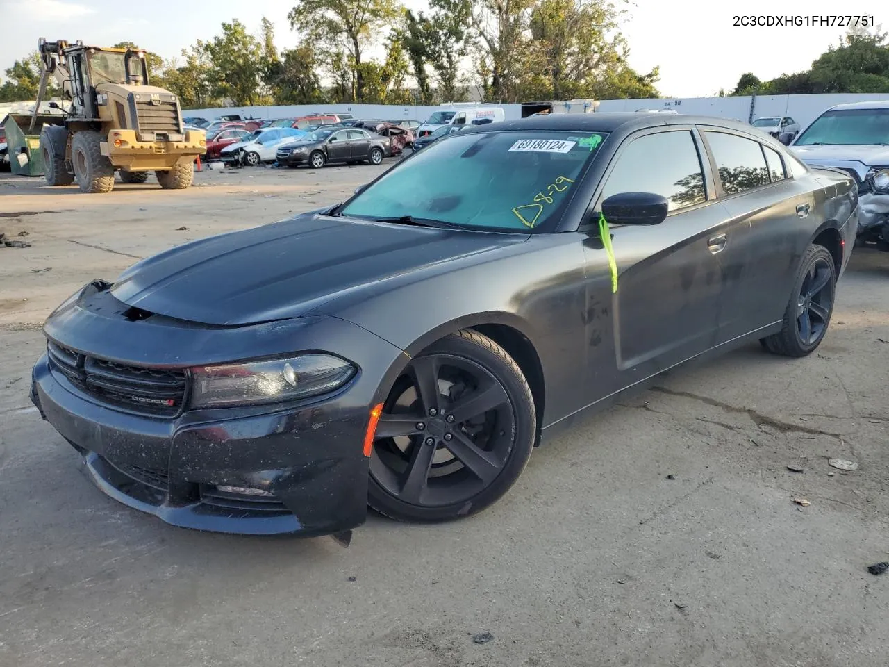 2015 Dodge Charger Sxt VIN: 2C3CDXHG1FH727751 Lot: 69180124