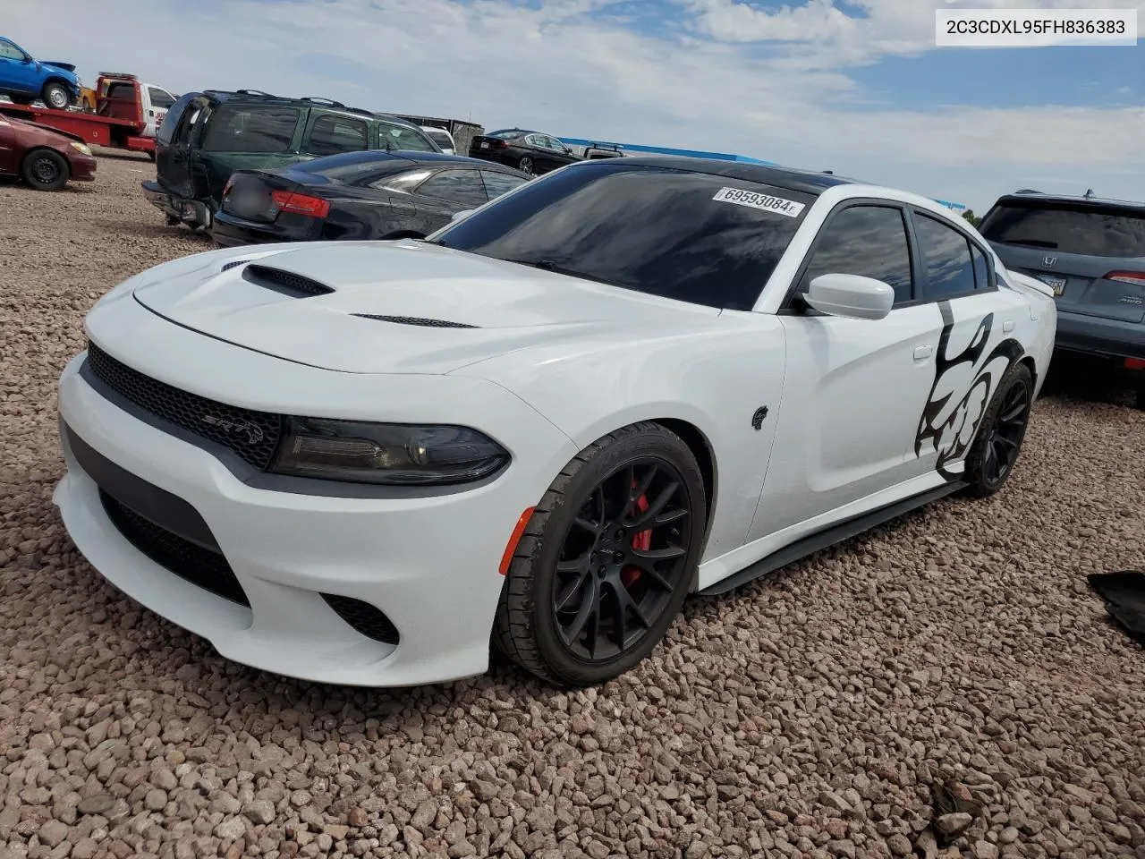 2015 Dodge Charger Srt Hellcat VIN: 2C3CDXL95FH836383 Lot: 69593084