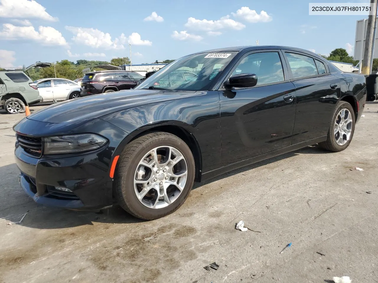 2015 Dodge Charger Sxt VIN: 2C3CDXJG7FH801751 Lot: 69703374