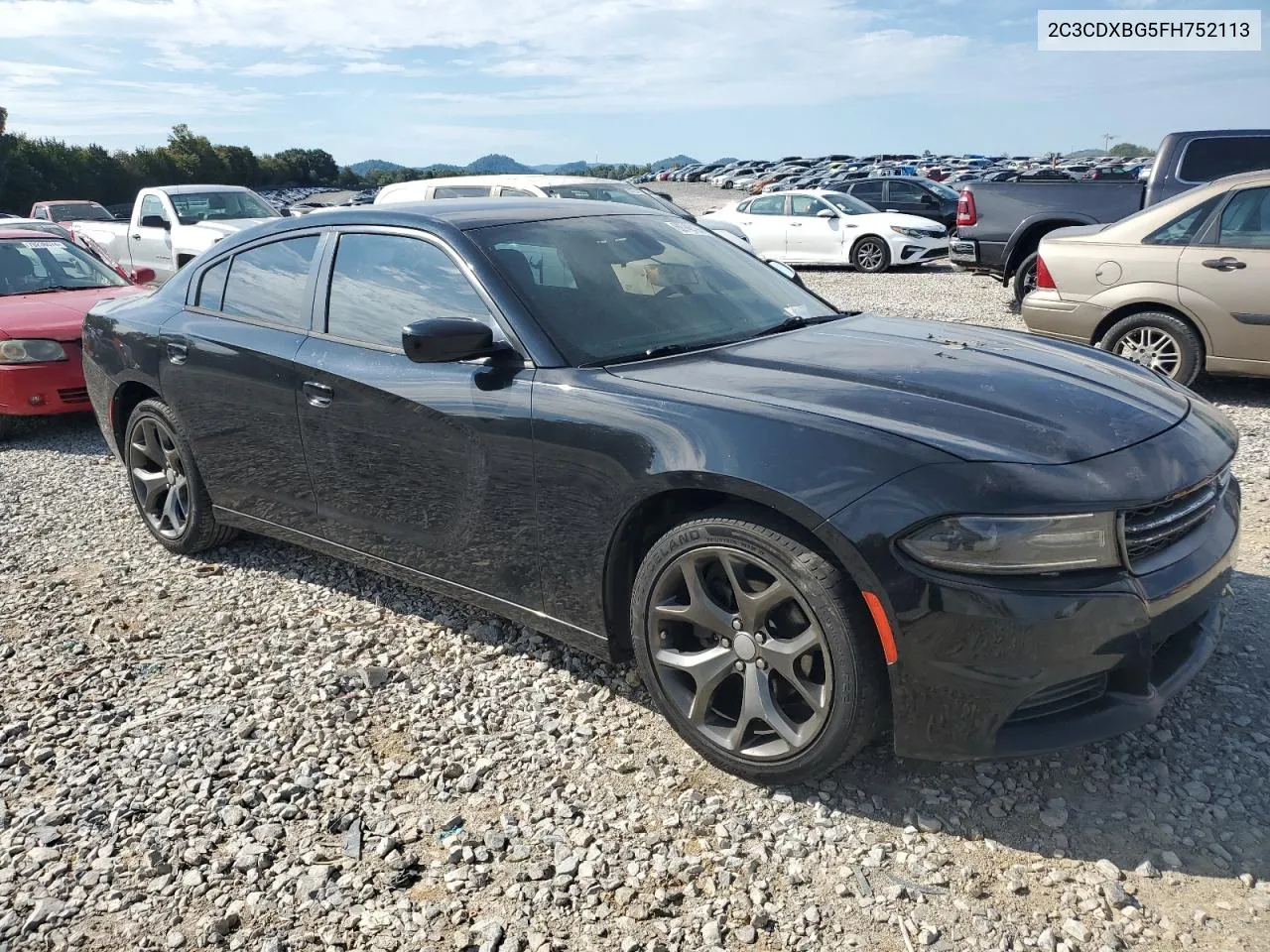 2015 Dodge Charger Se VIN: 2C3CDXBG5FH752113 Lot: 69746194