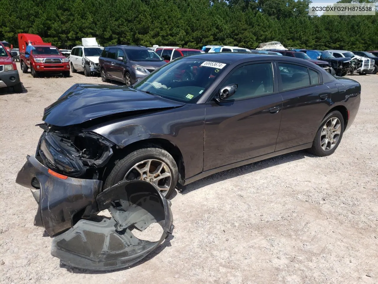 2015 Dodge Charger Se VIN: 2C3CDXFG2FH875538 Lot: 69953674