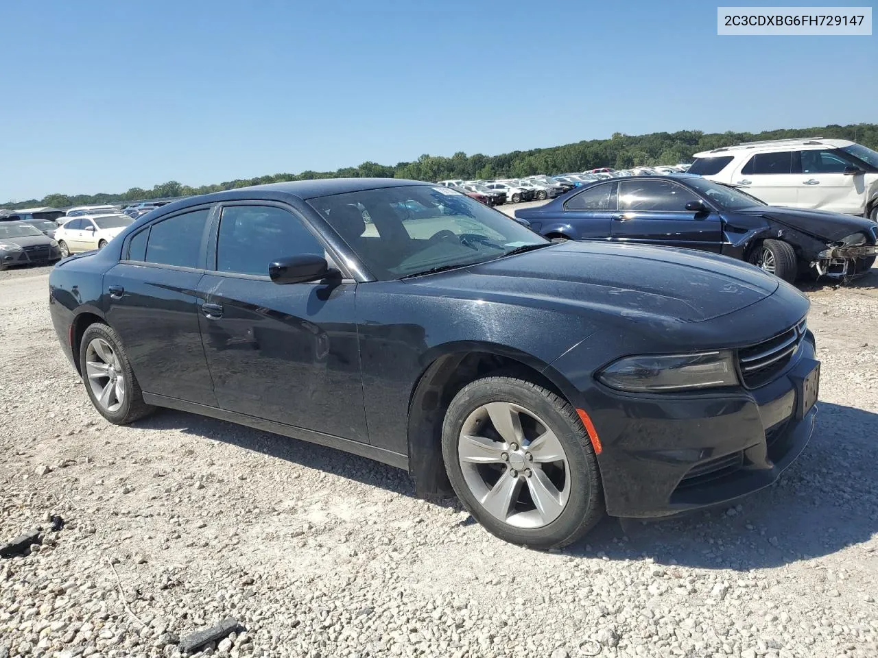 2015 Dodge Charger Se VIN: 2C3CDXBG6FH729147 Lot: 70018624