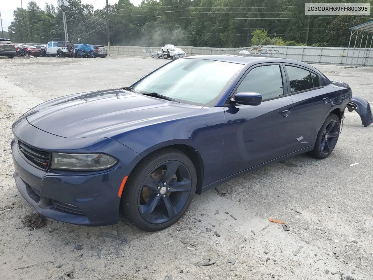 2C3CDXHG9FH800395 2015 Dodge Charger Sxt