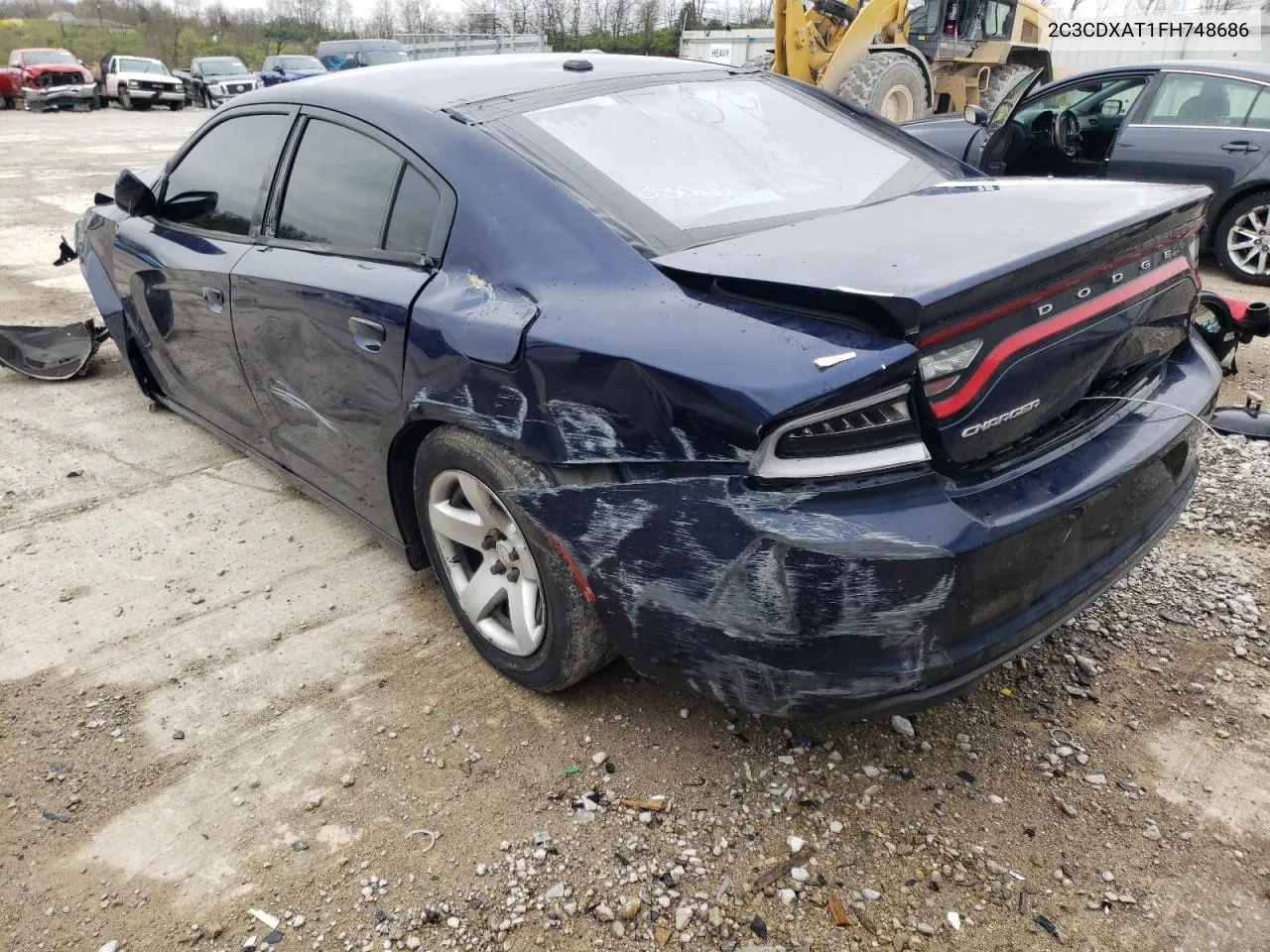 2015 Dodge Charger Police VIN: 2C3CDXAT1FH748686 Lot: 70461324