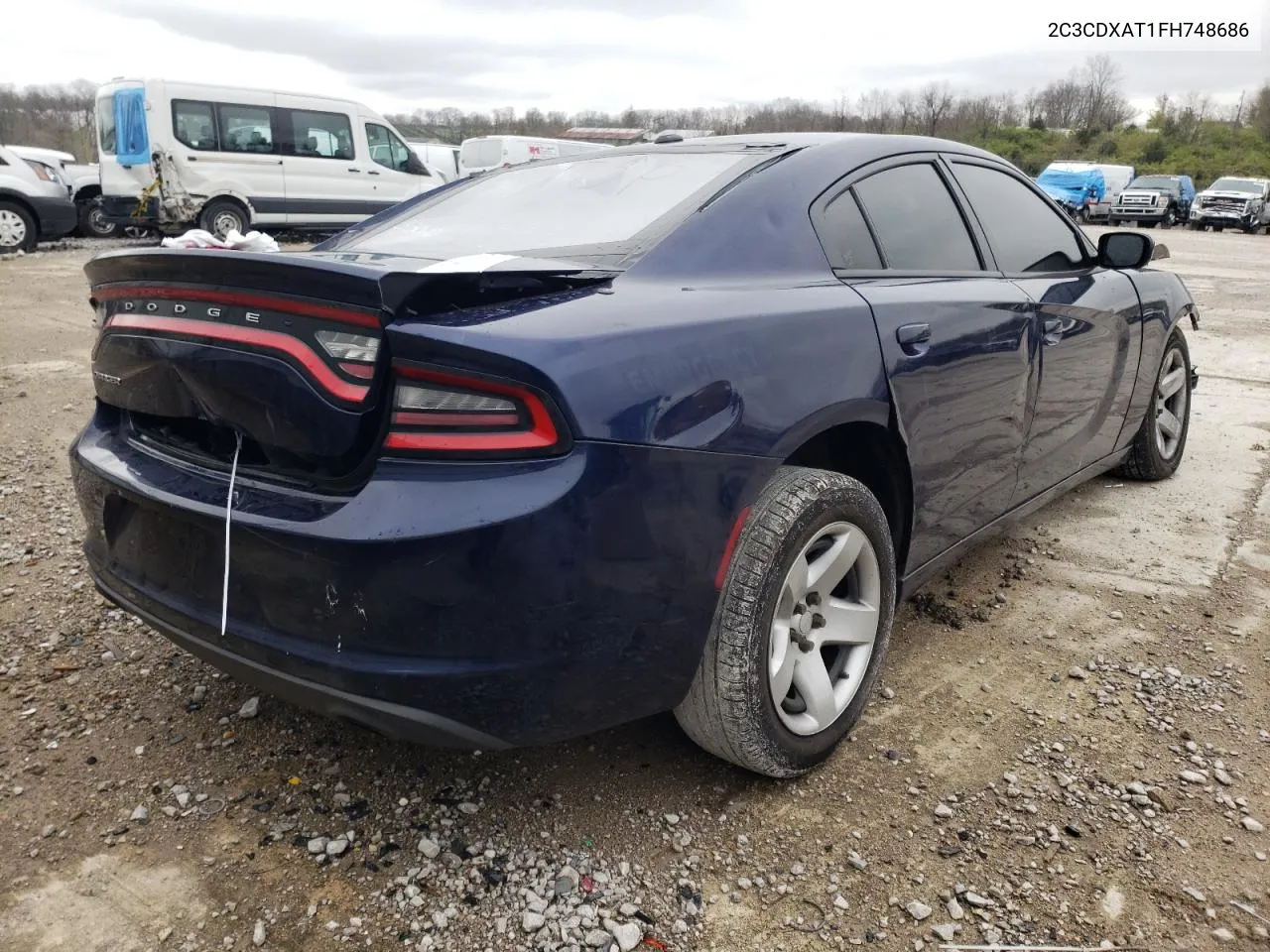 2015 Dodge Charger Police VIN: 2C3CDXAT1FH748686 Lot: 70461324