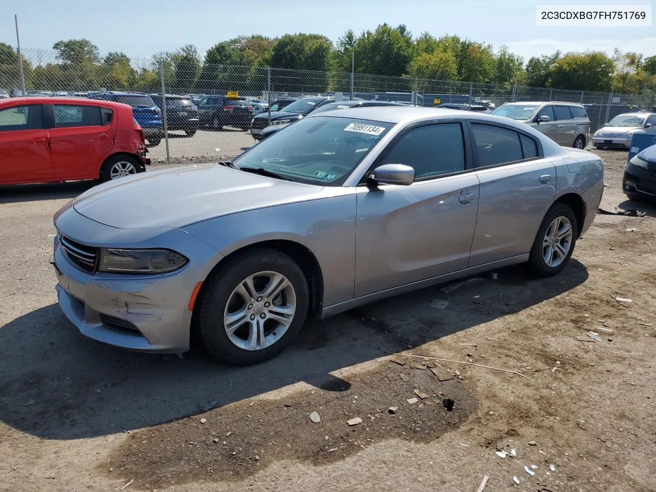 2015 Dodge Charger Se VIN: 2C3CDXBG7FH751769 Lot: 70991134