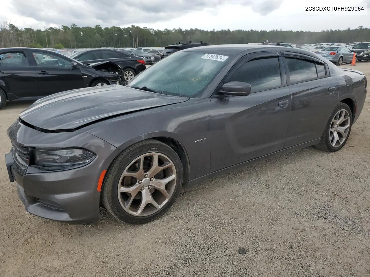 2015 Dodge Charger R/T VIN: 2C3CDXCT0FH929064 Lot: 71045824