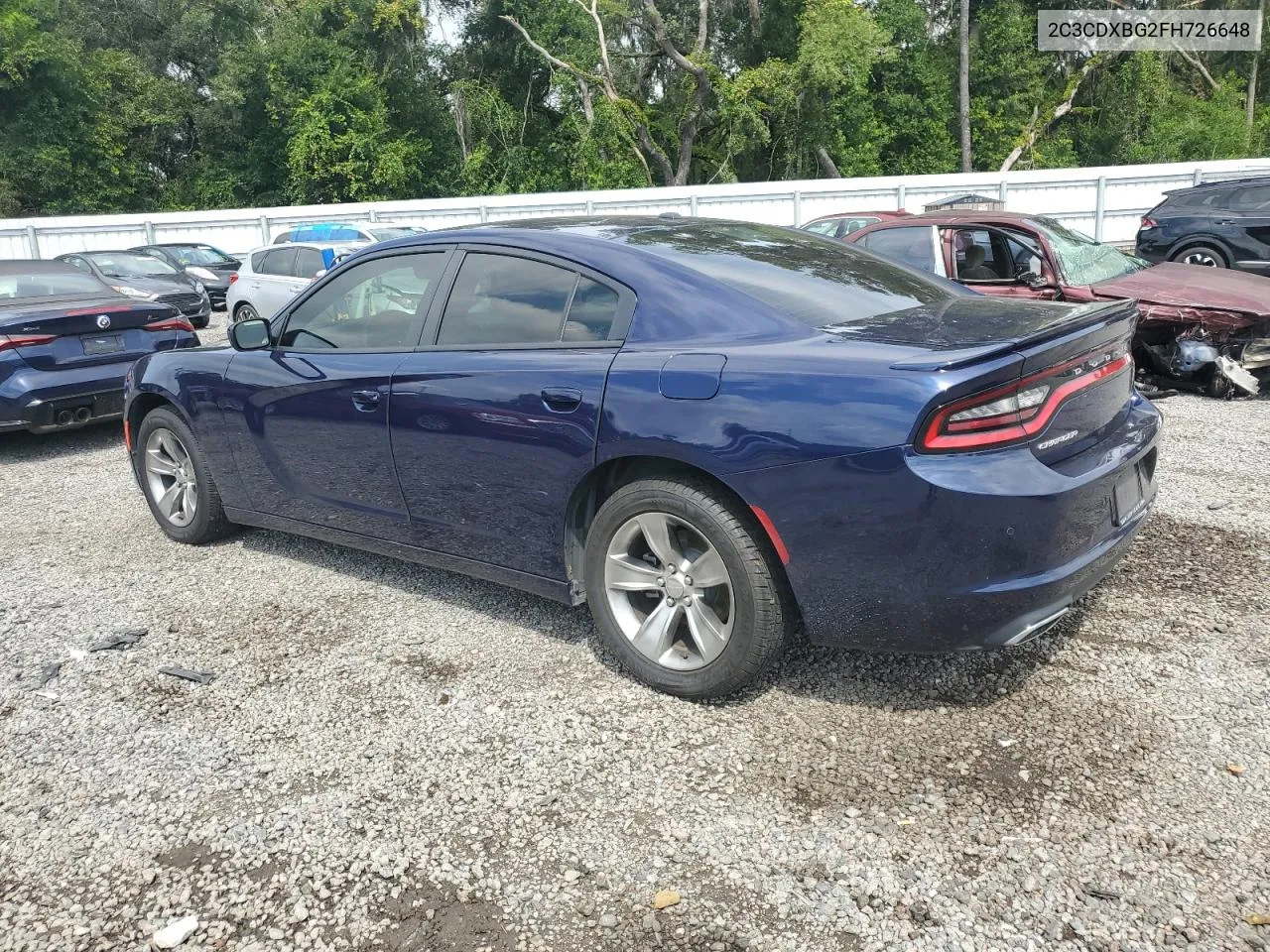 2015 Dodge Charger Se VIN: 2C3CDXBG2FH726648 Lot: 71057184