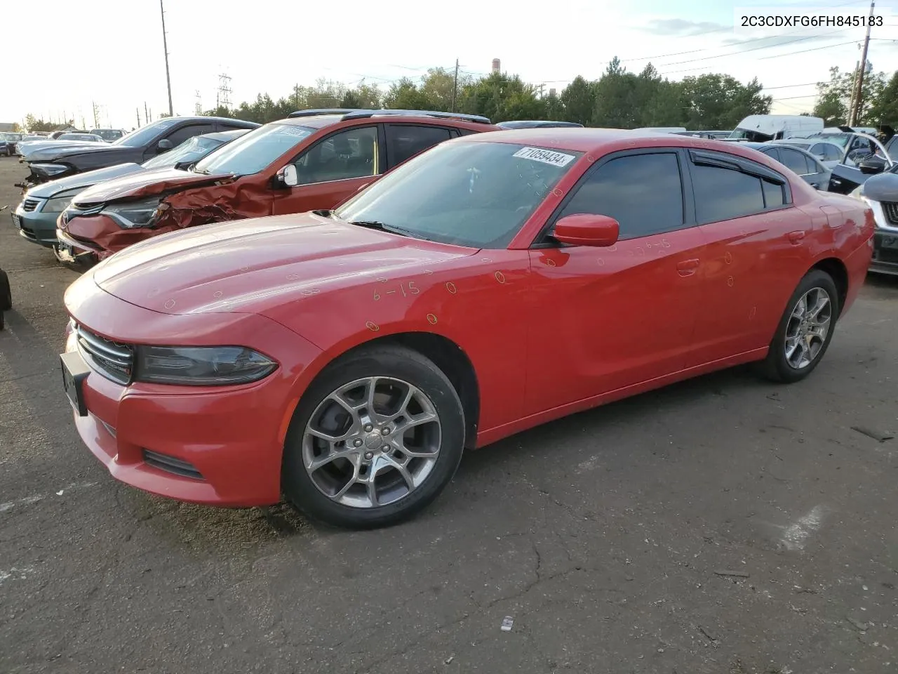 2015 Dodge Charger Se VIN: 2C3CDXFG6FH845183 Lot: 71059434