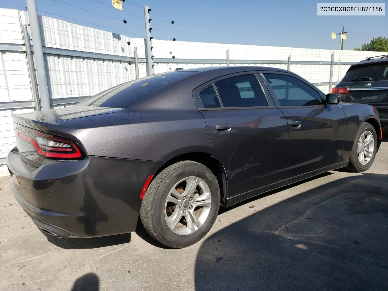 2015 Dodge Charger Se VIN: 2C3CDXBG8FH874156 Lot: 71111804