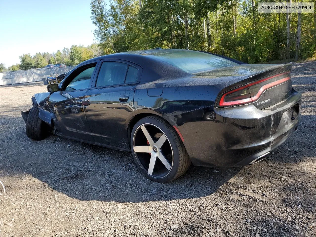 2015 Dodge Charger Sxt VIN: 2C3CDXHG5FH720964 Lot: 71176414