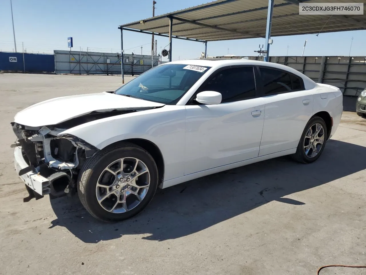 2015 Dodge Charger Sxt VIN: 2C3CDXJG3FH746070 Lot: 71307634