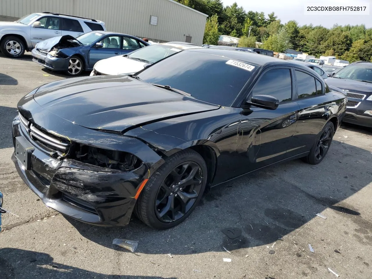 2015 Dodge Charger Se VIN: 2C3CDXBG8FH752817 Lot: 71532674