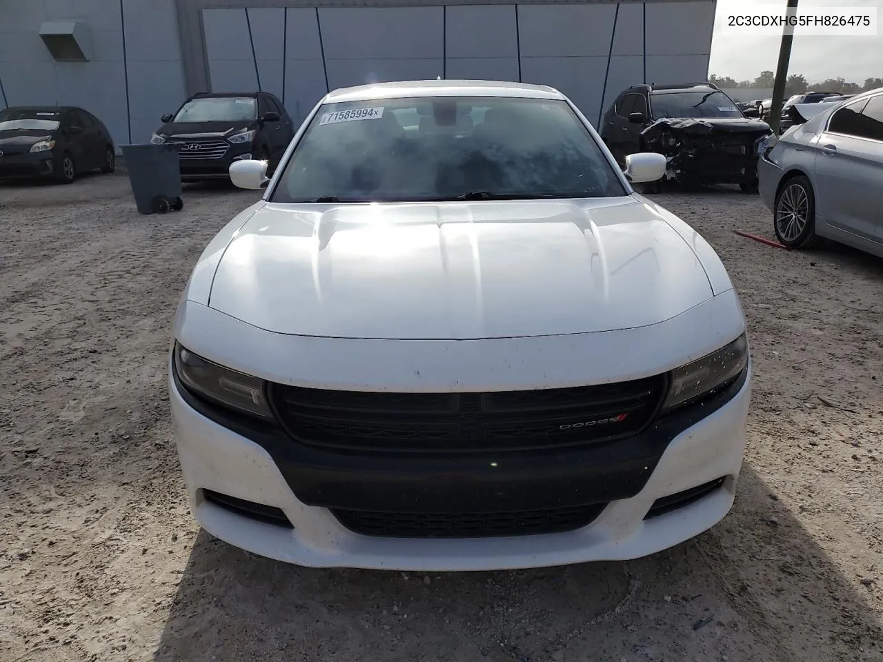 2015 Dodge Charger Sxt VIN: 2C3CDXHG5FH826475 Lot: 71585994