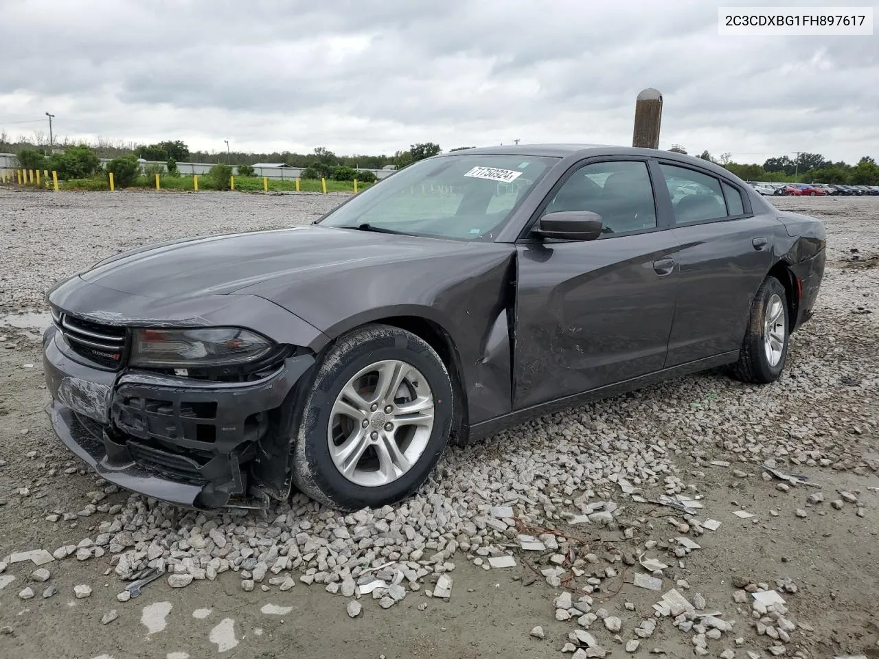 2015 Dodge Charger Se VIN: 2C3CDXBG1FH897617 Lot: 71750924