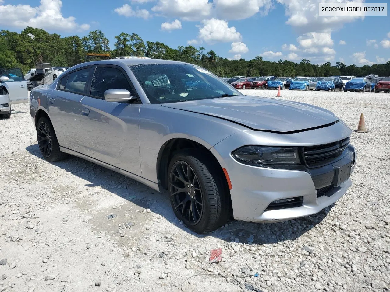 2015 Dodge Charger Sxt VIN: 2C3CDXHG8FH857817 Lot: 72418024