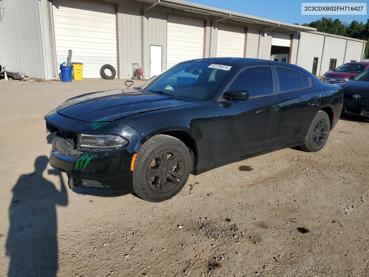 2015 Dodge Charger Se VIN: 2C3CDXBG2FH716427 Lot: 72734374