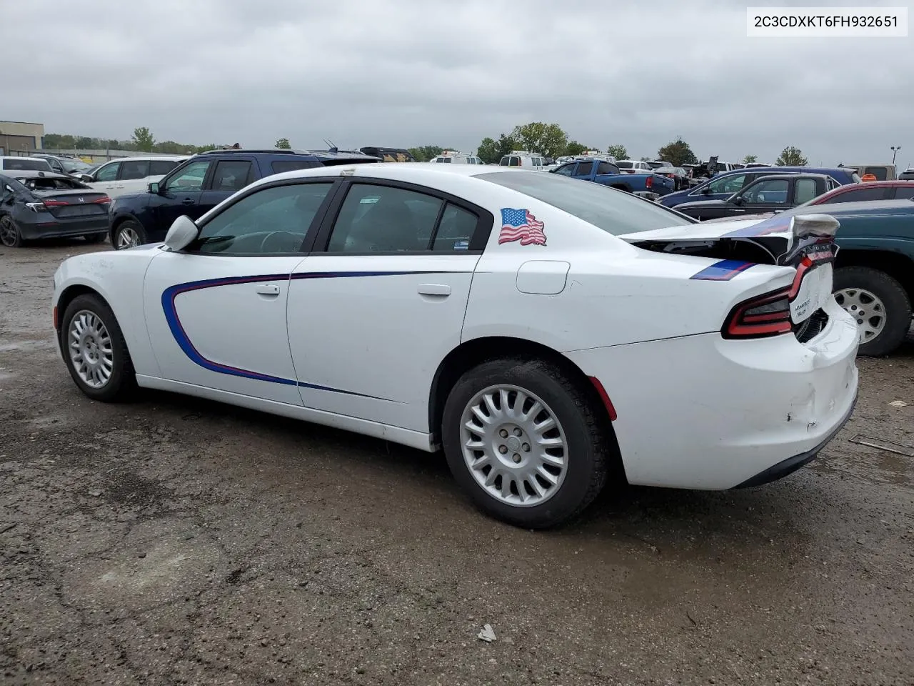 2015 Dodge Charger Police VIN: 2C3CDXKT6FH932651 Lot: 72779894