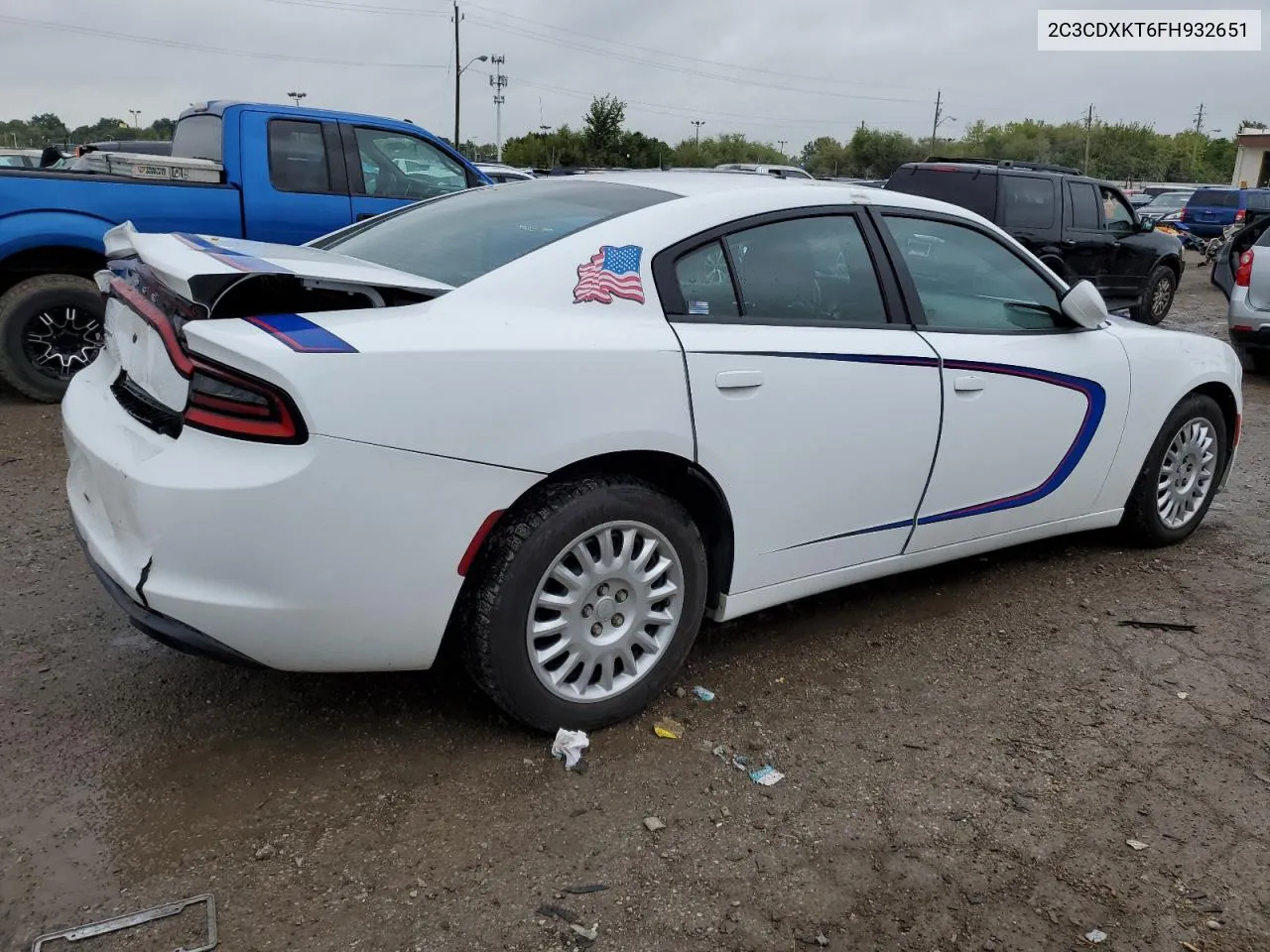 2015 Dodge Charger Police VIN: 2C3CDXKT6FH932651 Lot: 72779894