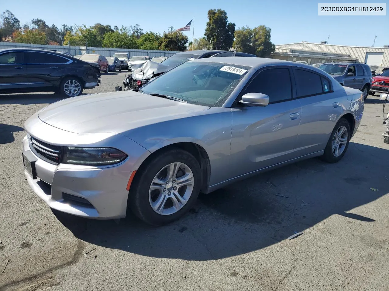 2015 Dodge Charger Se VIN: 2C3CDXBG4FH812429 Lot: 72815404