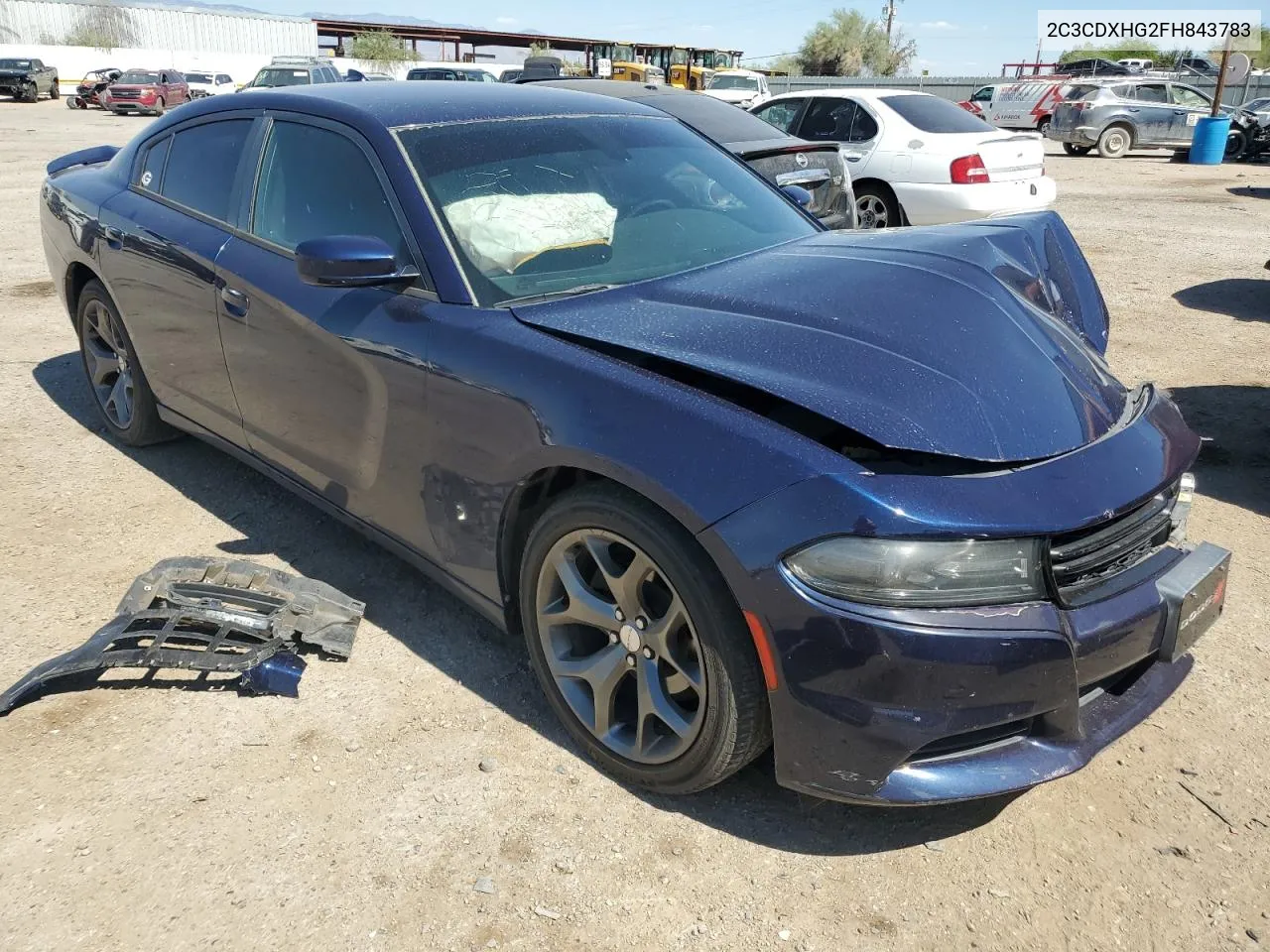 2C3CDXHG2FH843783 2015 Dodge Charger Sxt