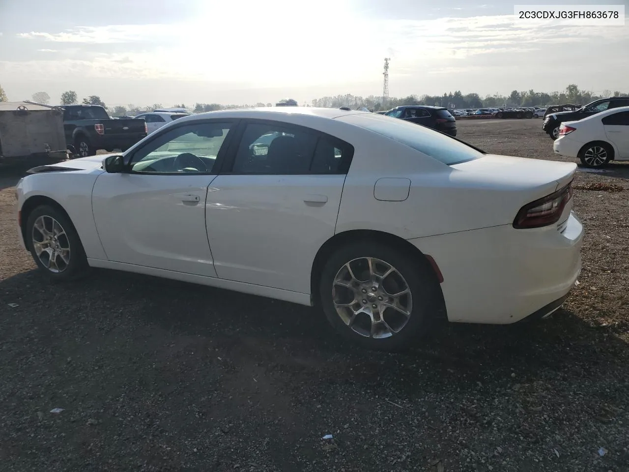 2015 Dodge Charger Sxt VIN: 2C3CDXJG3FH863678 Lot: 74025384