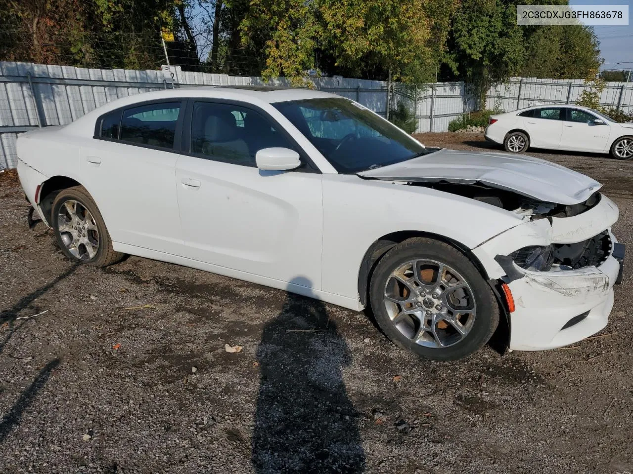 2015 Dodge Charger Sxt VIN: 2C3CDXJG3FH863678 Lot: 74025384