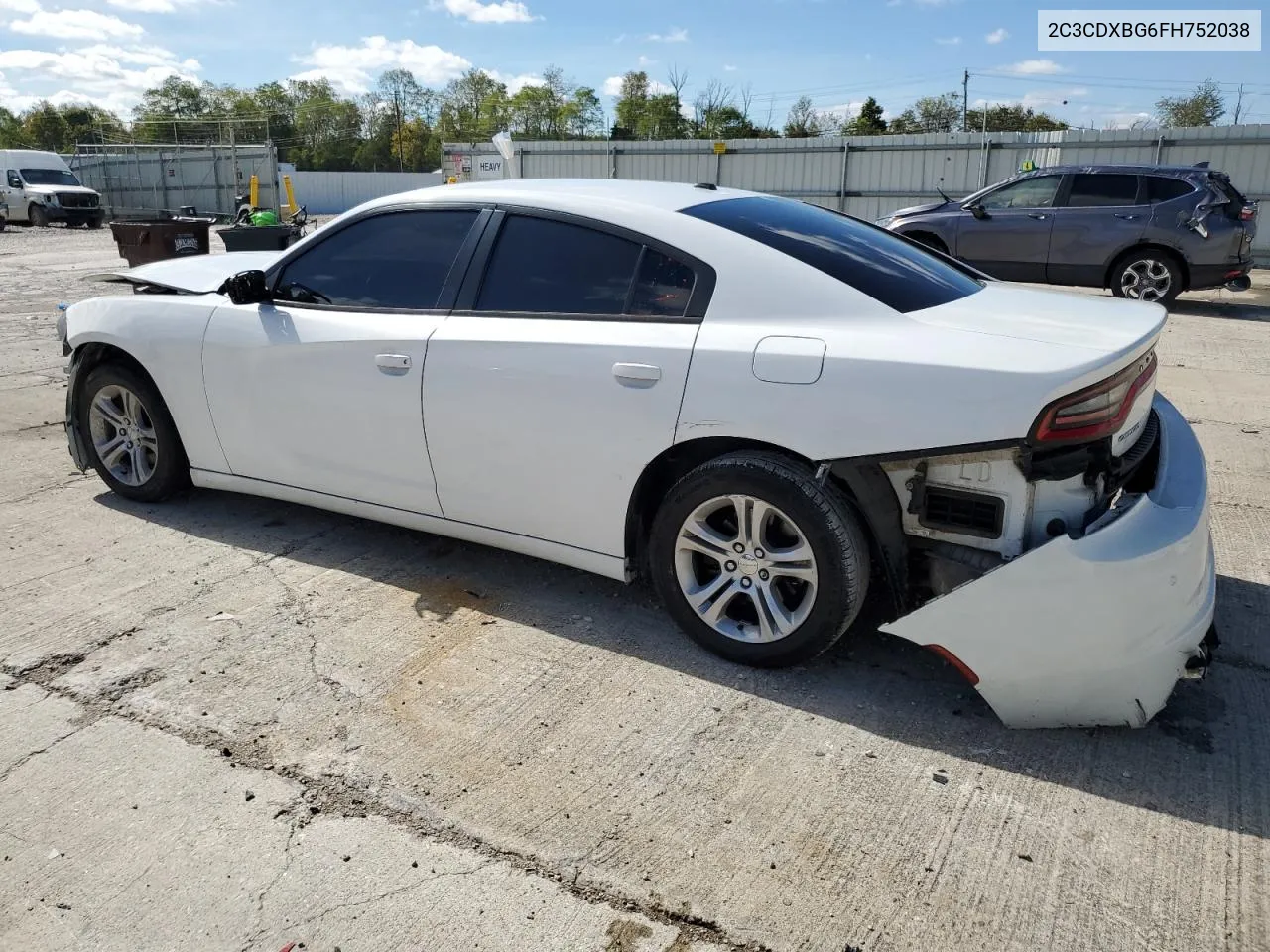 2015 Dodge Charger Se VIN: 2C3CDXBG6FH752038 Lot: 74126574