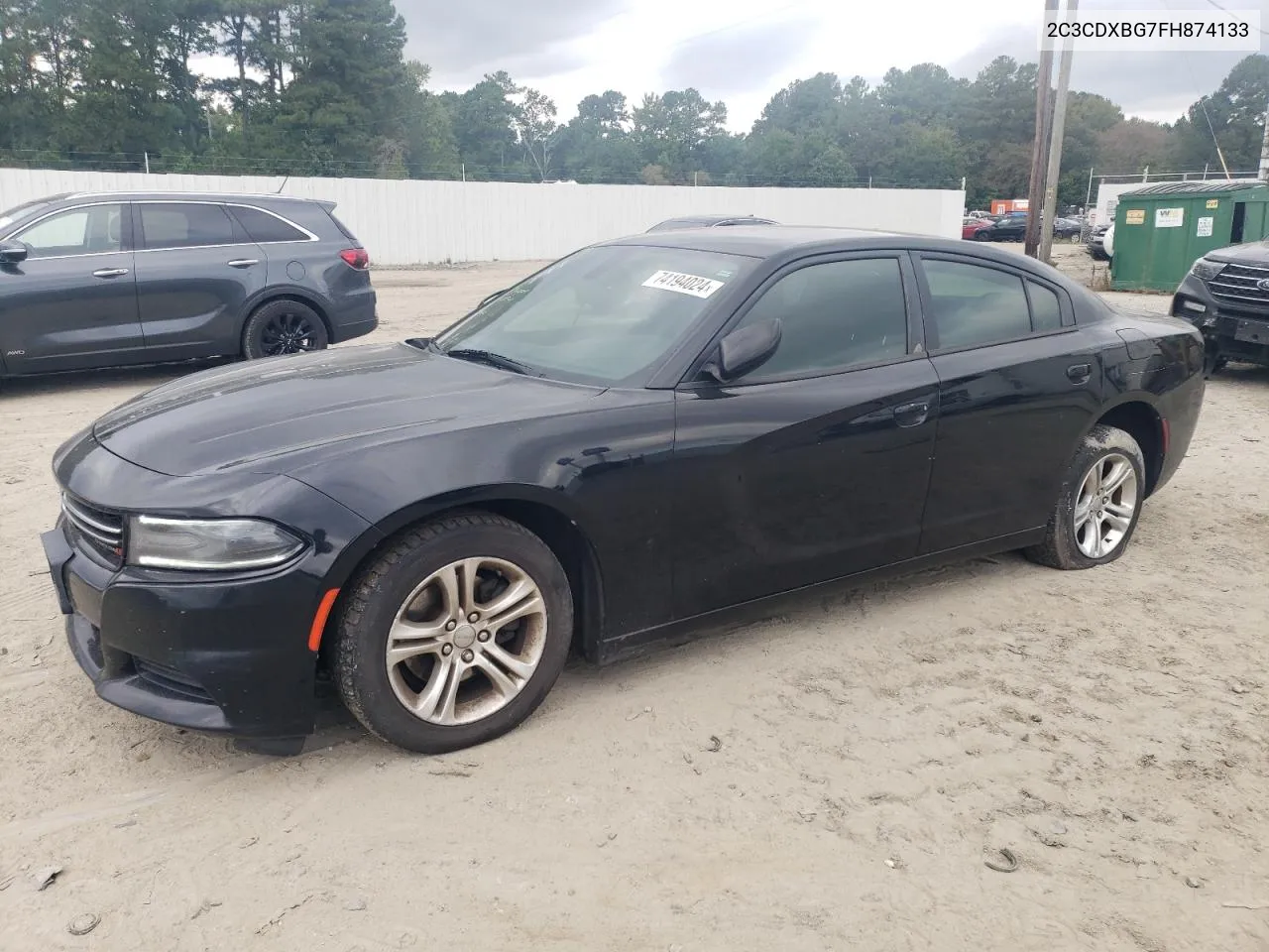 2C3CDXBG7FH874133 2015 Dodge Charger Se