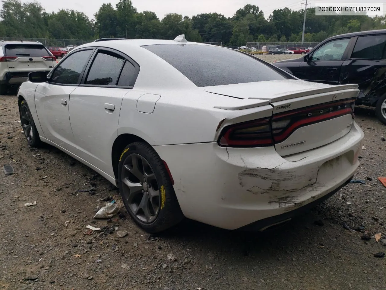 2015 Dodge Charger Sxt VIN: 2C3CDXHG7FH837039 Lot: 74220484