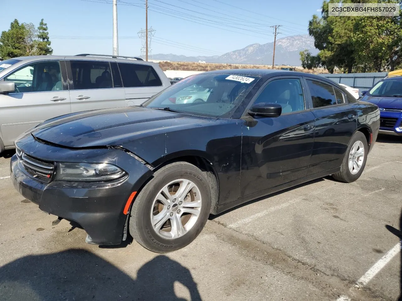 2015 Dodge Charger Se VIN: 2C3CDXBG4FH857029 Lot: 74302624