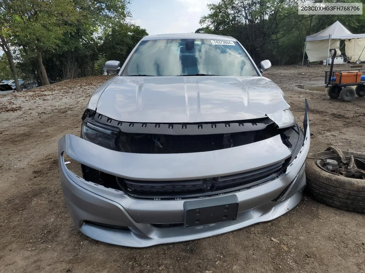 2015 Dodge Charger Sxt VIN: 2C3CDXHG3FH768706 Lot: 74373864