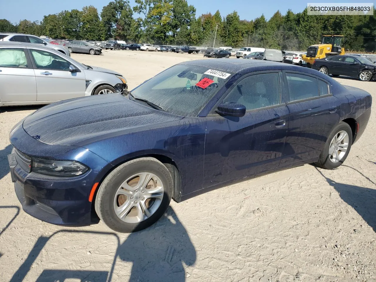 2015 Dodge Charger Se VIN: 2C3CDXBG5FH848033 Lot: 74447754