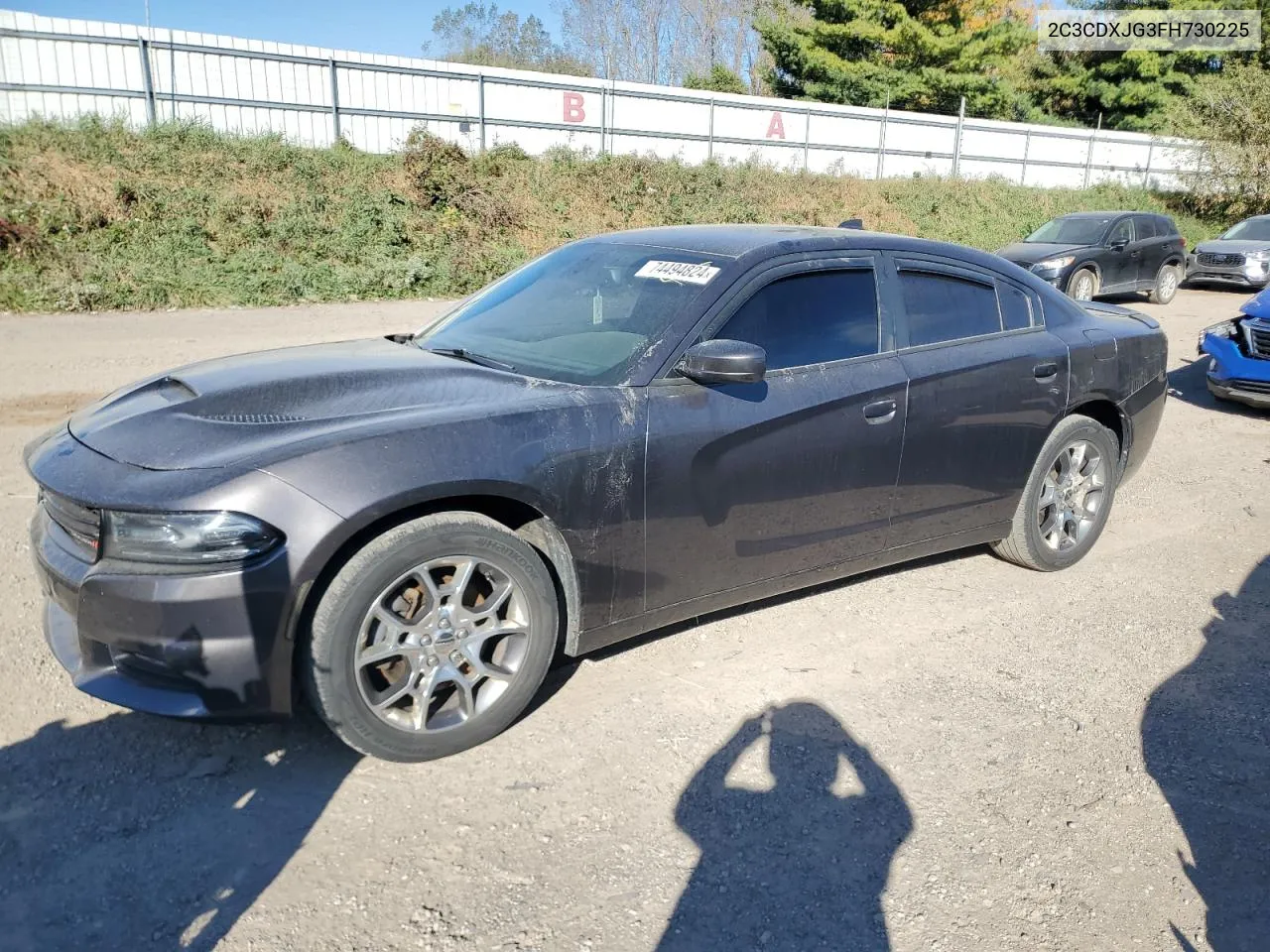 2015 Dodge Charger Sxt VIN: 2C3CDXJG3FH730225 Lot: 74494824