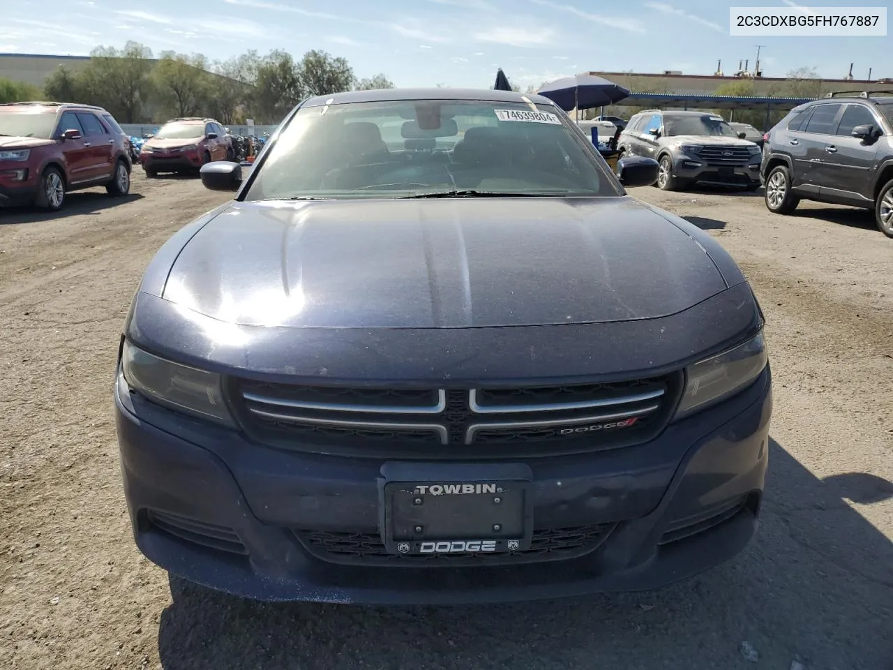 2015 Dodge Charger Se VIN: 2C3CDXBG5FH767887 Lot: 74639804