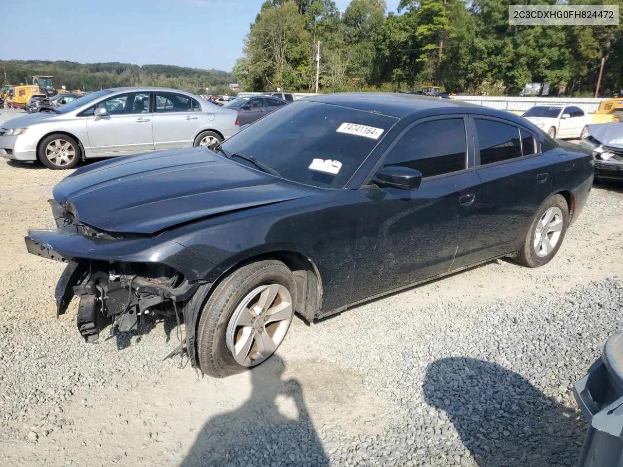 2015 Dodge Charger Sxt VIN: 2C3CDXHG0FH824472 Lot: 74741164