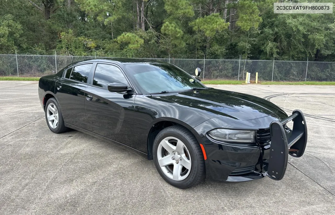 2015 Dodge Charger Police VIN: 2C3CDXAT9FH800873 Lot: 74822504