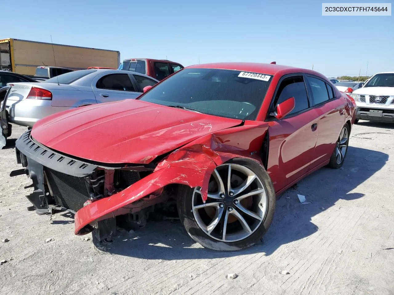 2015 Dodge Charger R/T VIN: 2C3CDXCT7FH745644 Lot: 74960654