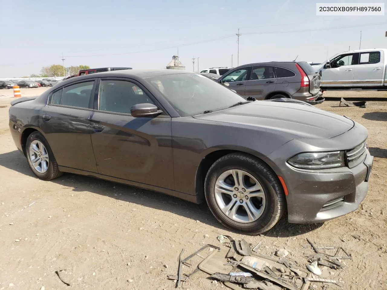 2015 Dodge Charger Se VIN: 2C3CDXBG9FH897560 Lot: 75137244