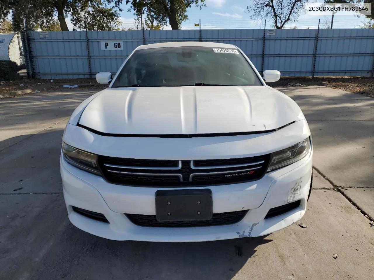 2015 Dodge Charger Se VIN: 2C3CDXBG1FH789546 Lot: 75476334