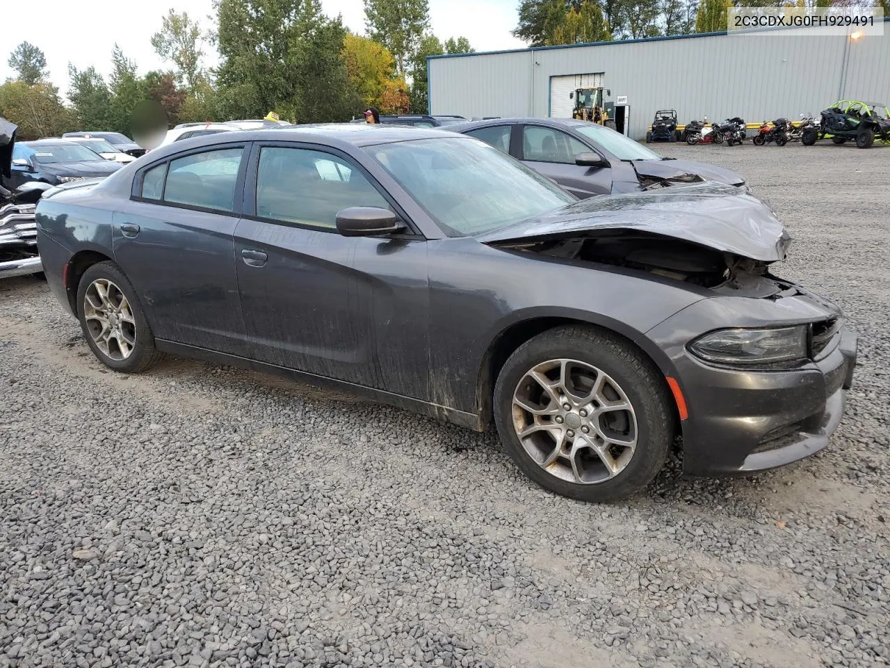 2015 Dodge Charger Sxt VIN: 2C3CDXJG0FH929491 Lot: 75573174