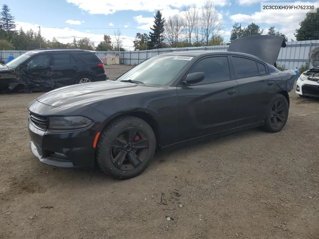 2015 Dodge Charger Sxt VIN: 2C3CDXHG9FH762330 Lot: 75953444