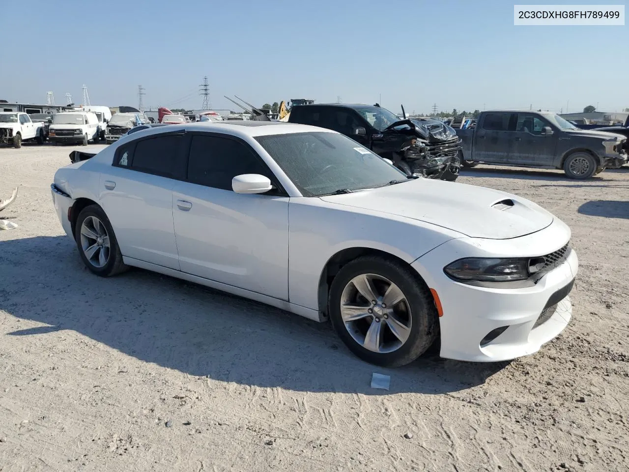 2015 Dodge Charger Sxt VIN: 2C3CDXHG8FH789499 Lot: 75962634