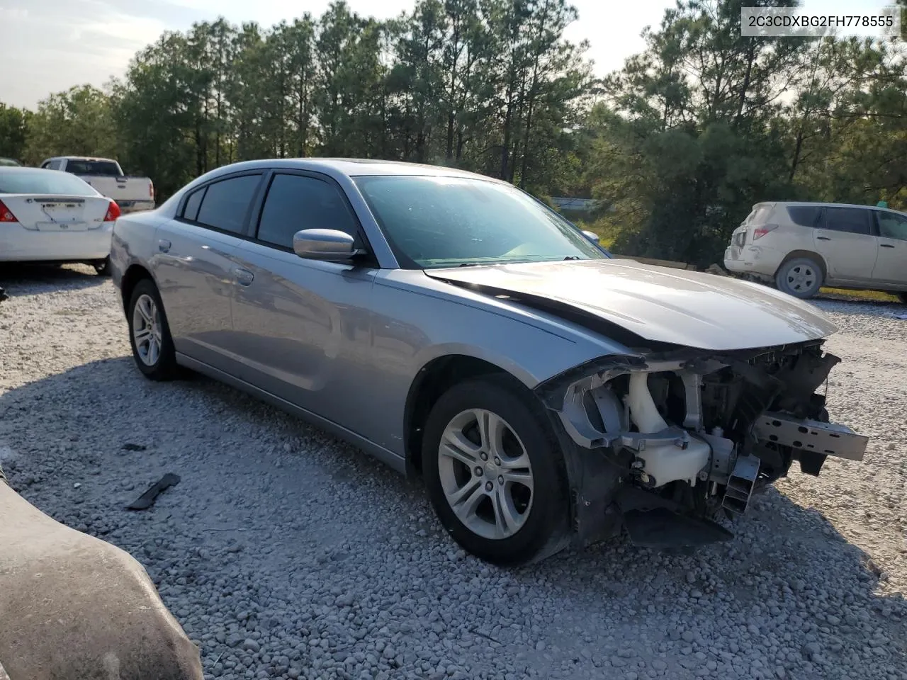 2015 Dodge Charger Se VIN: 2C3CDXBG2FH778555 Lot: 76059624