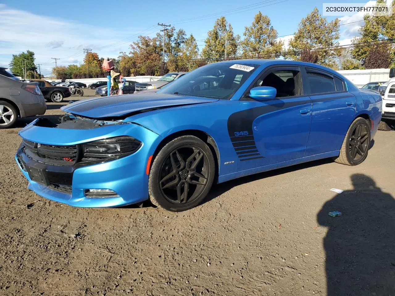 2015 Dodge Charger R/T VIN: 2C3CDXCT3FH777071 Lot: 76260904