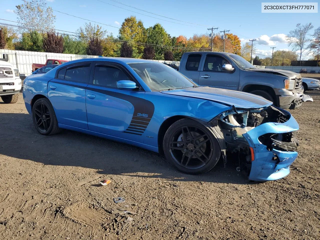 2015 Dodge Charger R/T VIN: 2C3CDXCT3FH777071 Lot: 76260904