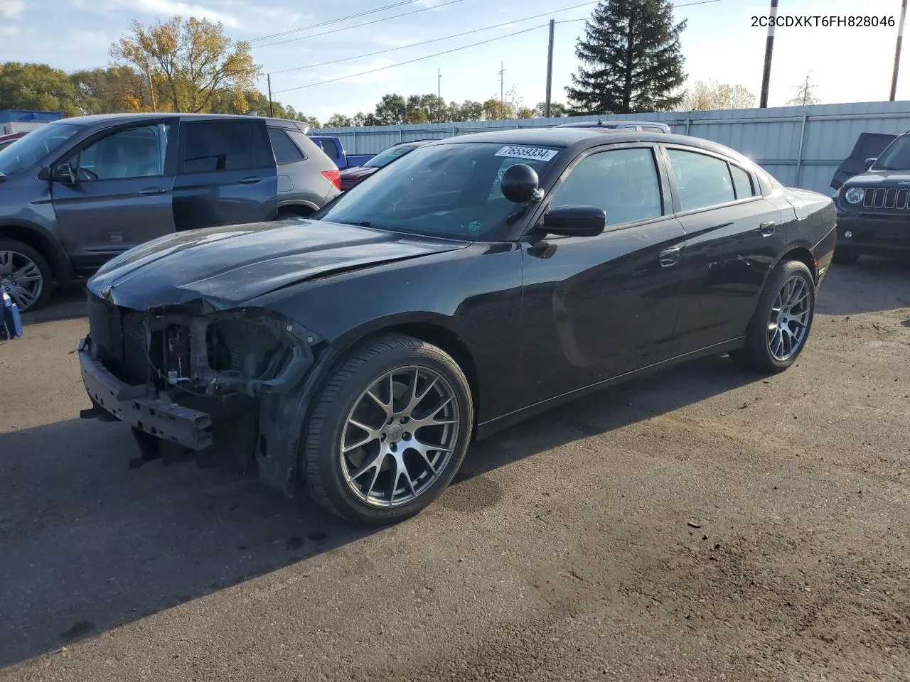 2015 Dodge Charger Police VIN: 2C3CDXKT6FH828046 Lot: 76559334