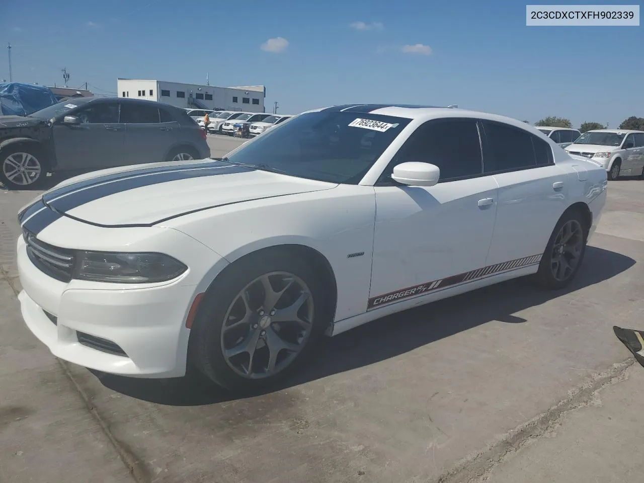 2015 Dodge Charger R/T VIN: 2C3CDXCTXFH902339 Lot: 76923644