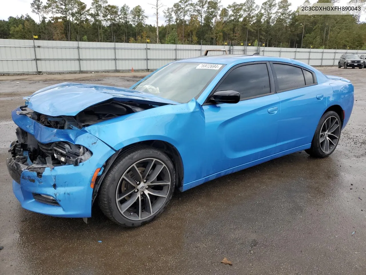 2015 Dodge Charger Sxt VIN: 2C3CDXHGXFH890043 Lot: 76972694